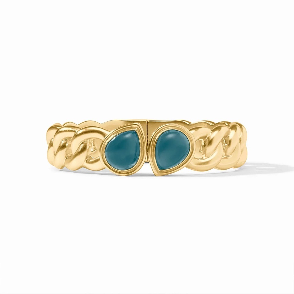 Elegant Gold and Blue Women's Bracelet - Picture 3 of 3